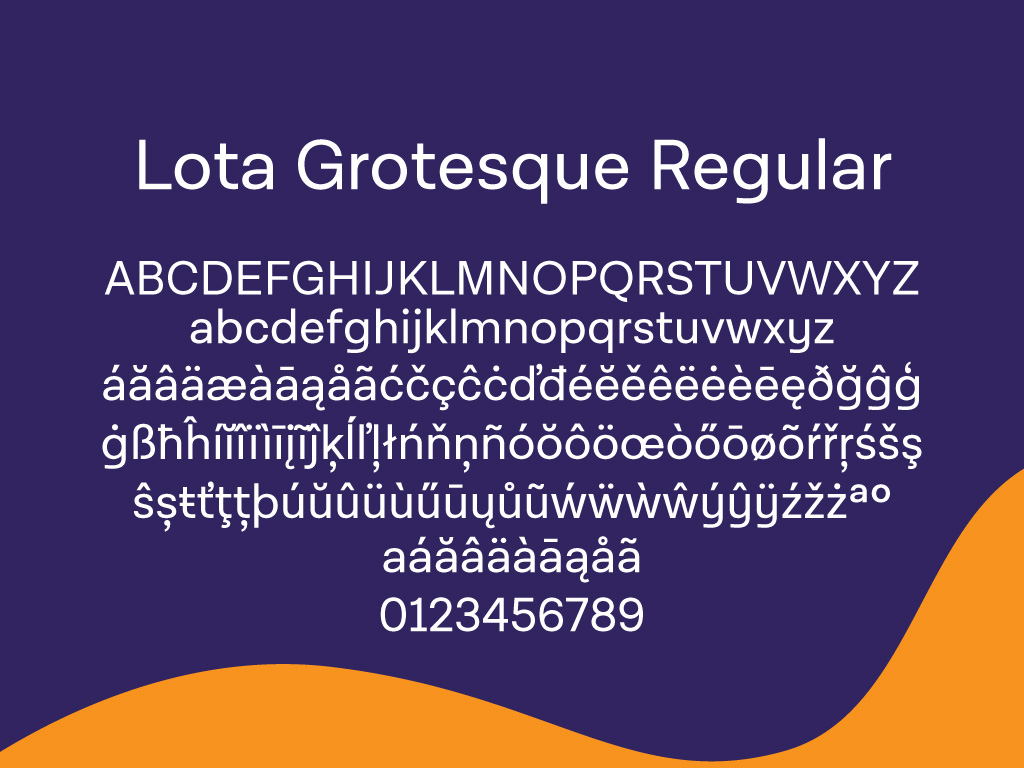 Lota Grotesque Alt3 Regular Font