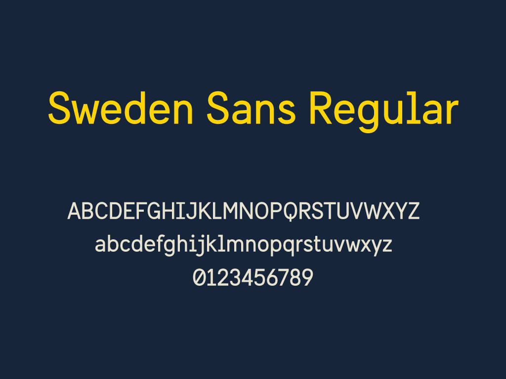 Sweden Sans Regular Font