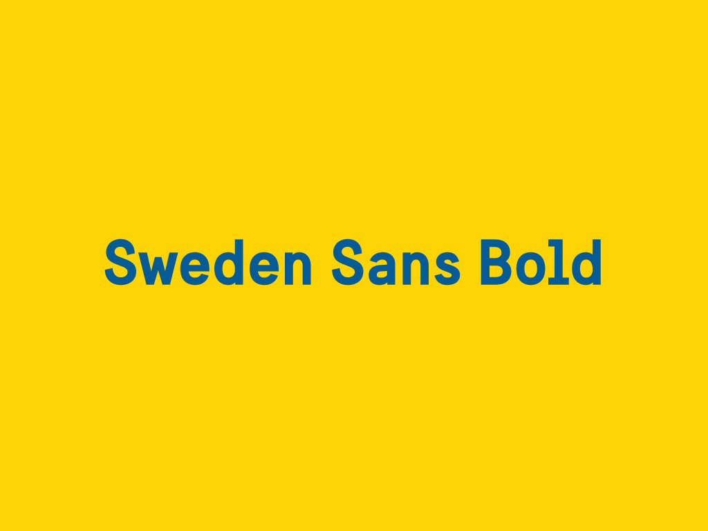 Sweden Sans Bold Font
