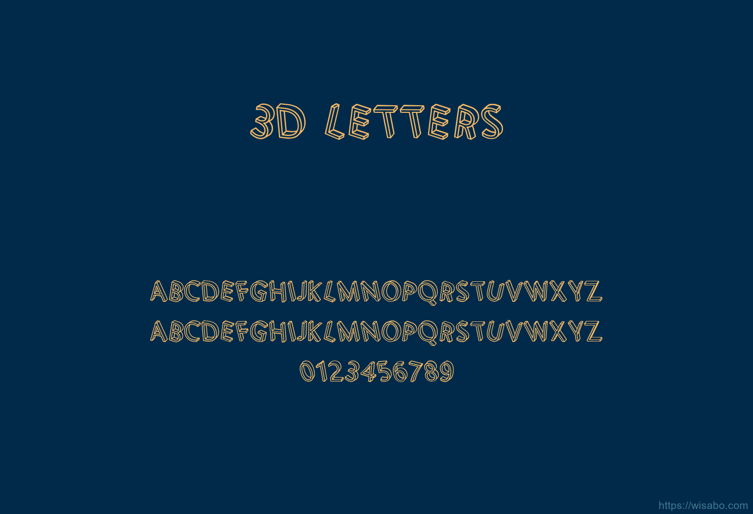 3d Letters