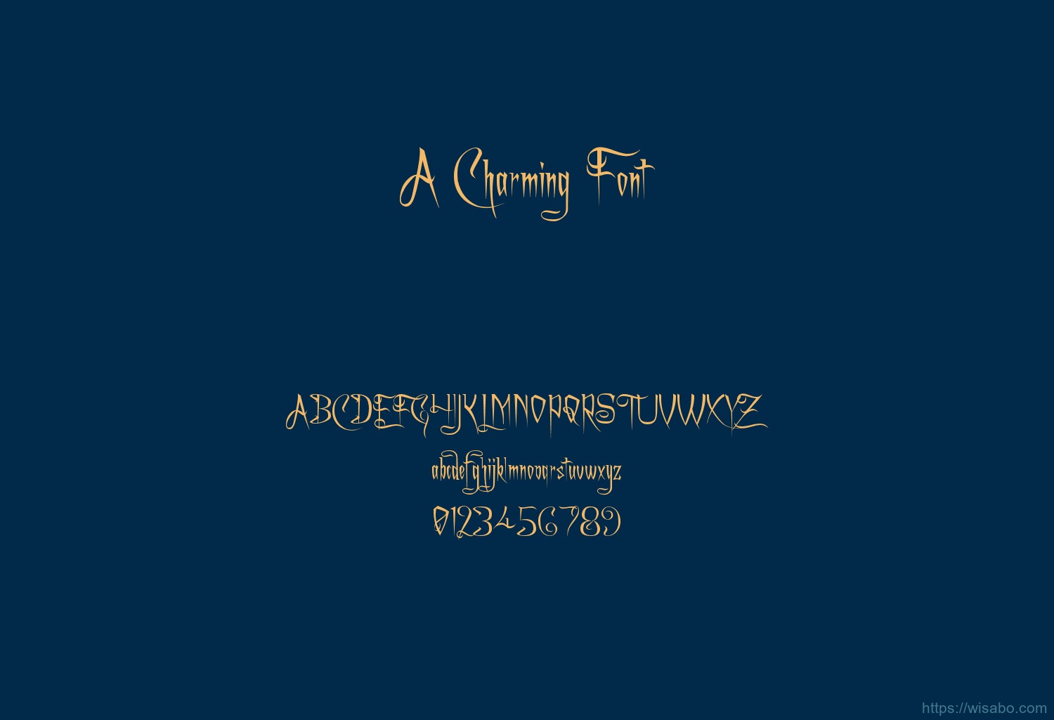 A Charming Font