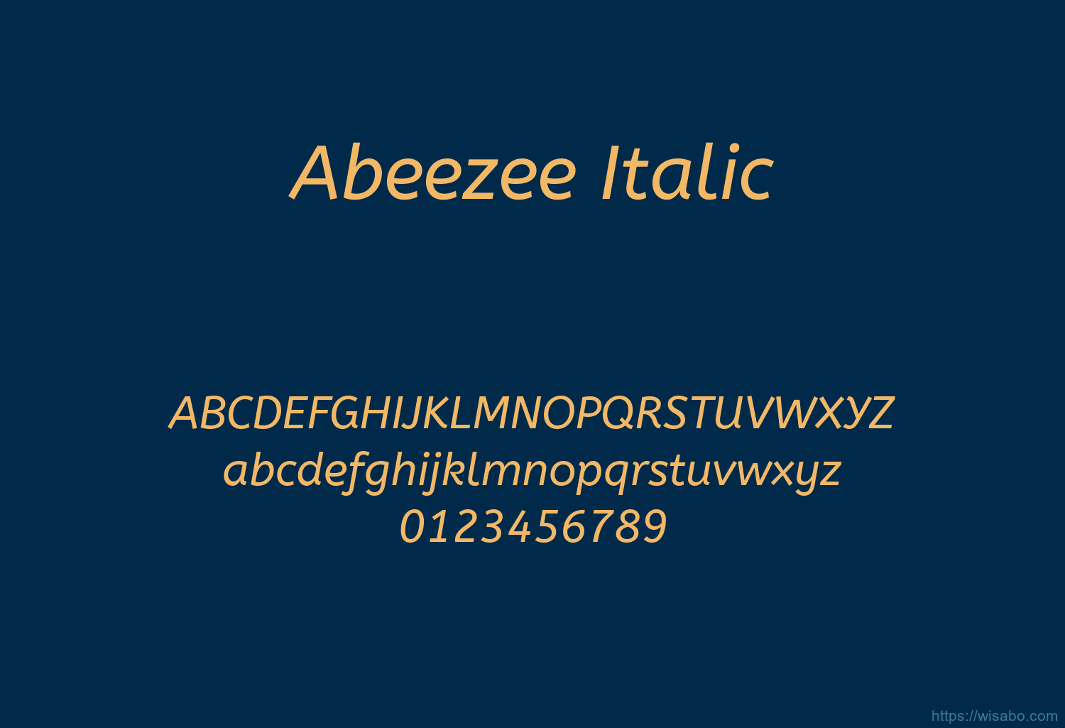 Abeezee Italic