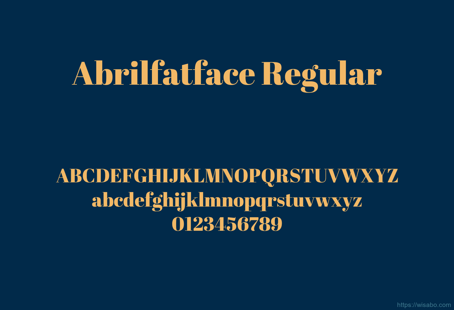 Abrilfatface Regular Abrilfatface Regular