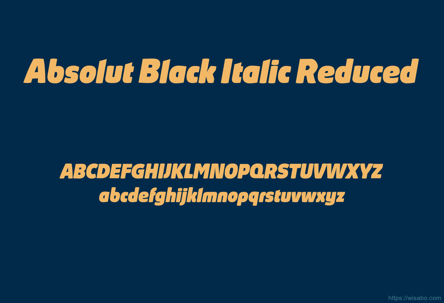 Absolut Black Italic Reduced Absolut Black Italic Reduced