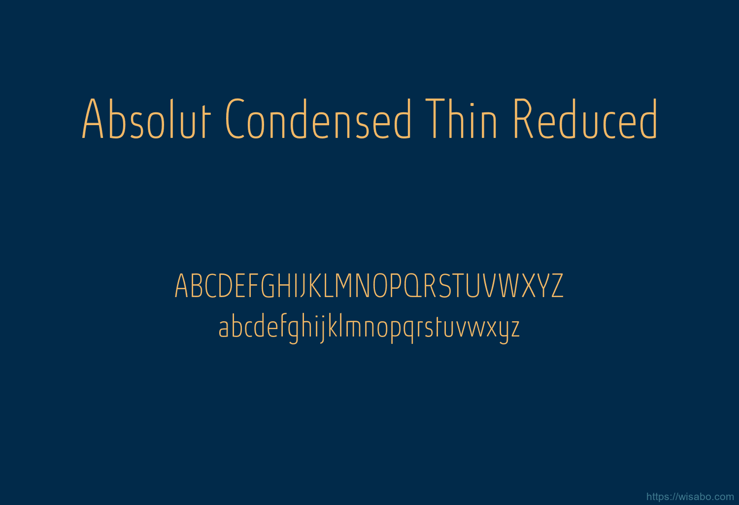 Absolut Condensed Thin Reduced