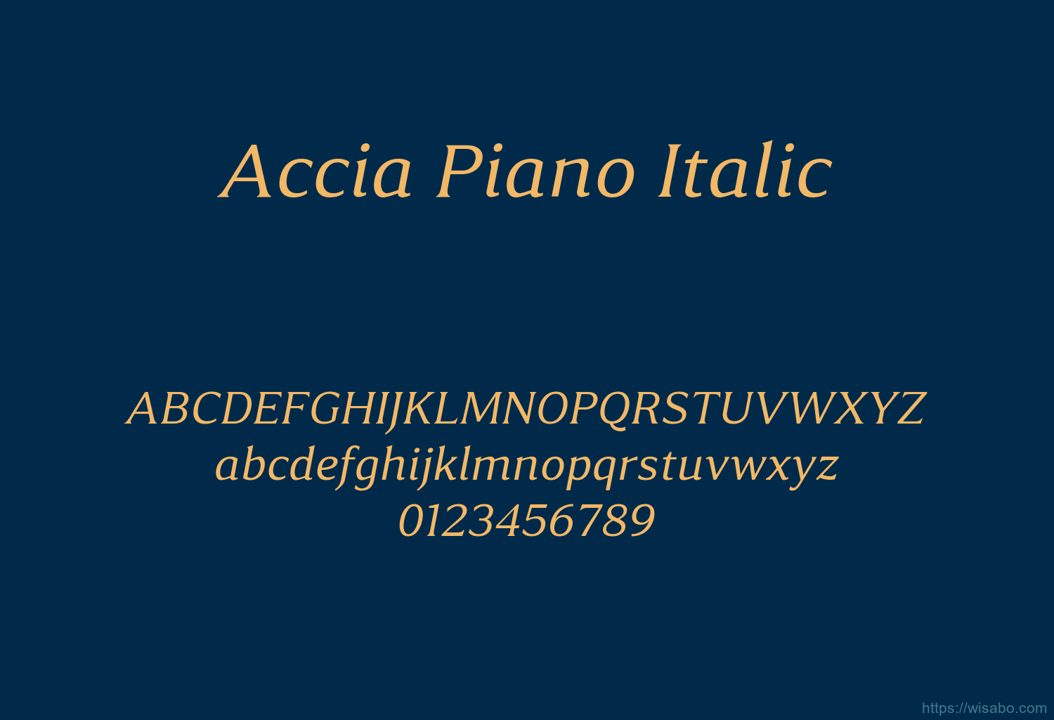 Accia Piano Italic