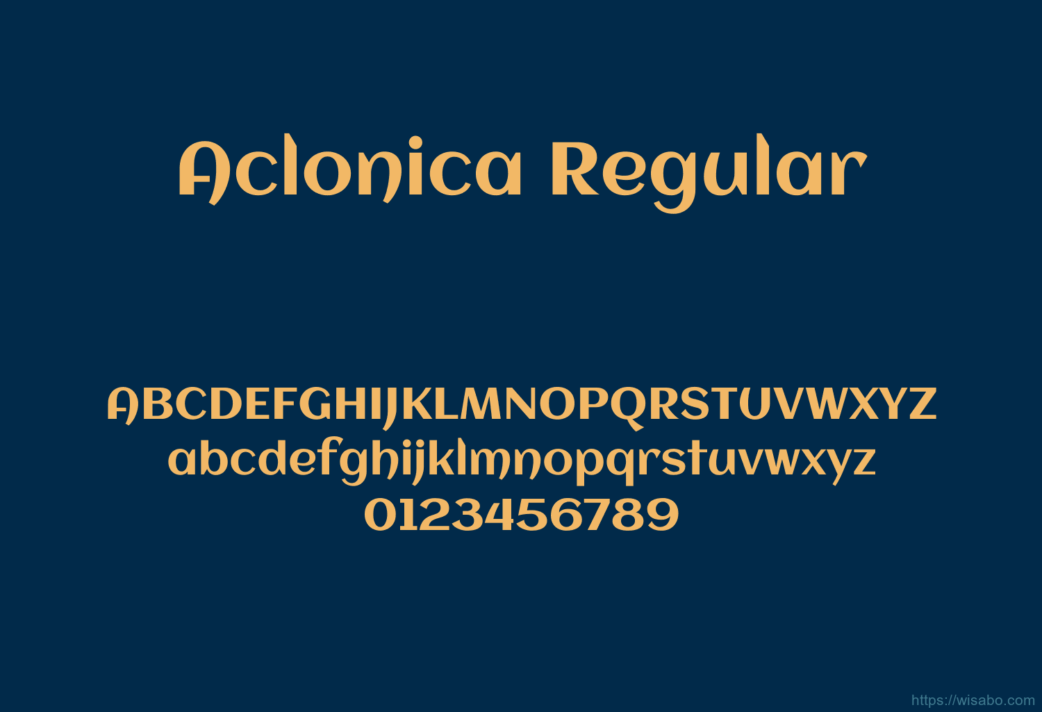 Aclonica Regular
