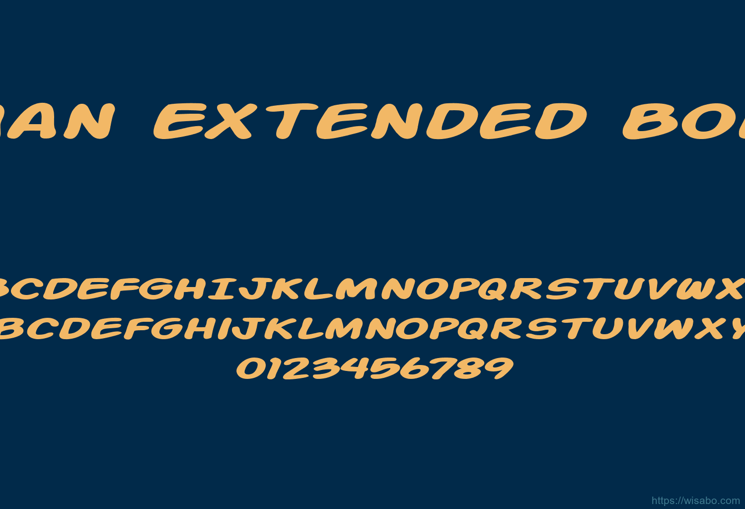 Action Man Extended Bold Italic