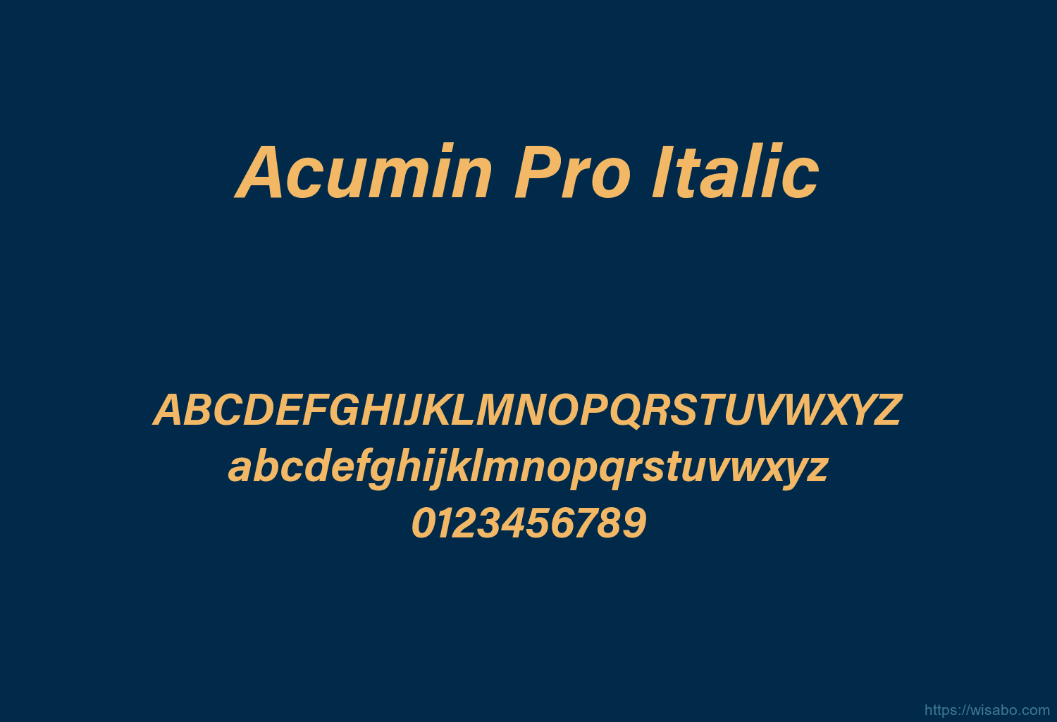 Acumin Pro Italic