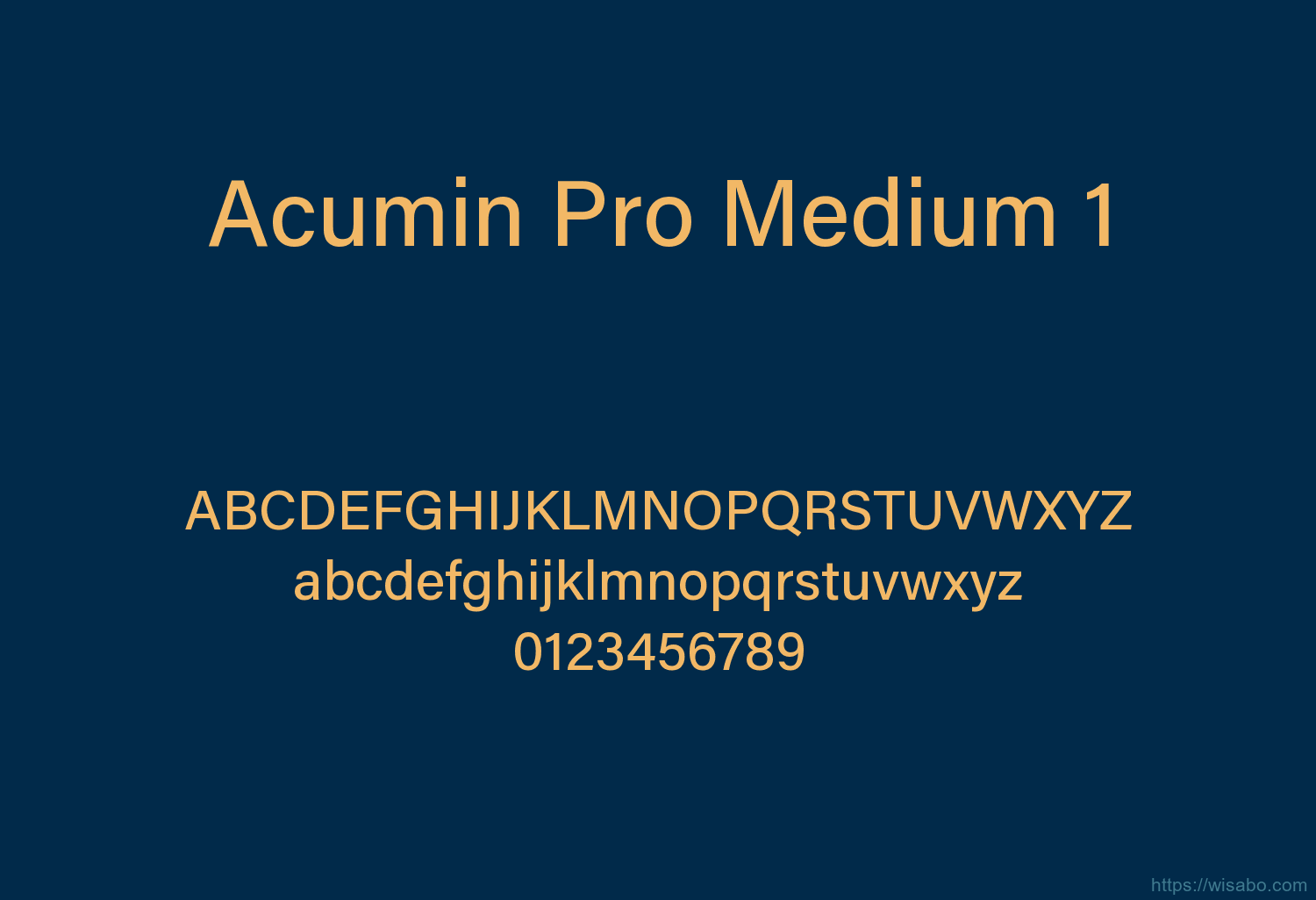 Acumin Pro Medium 1