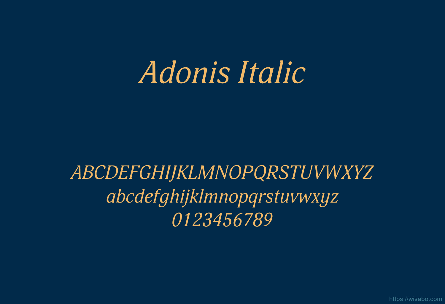 Adonis Italic