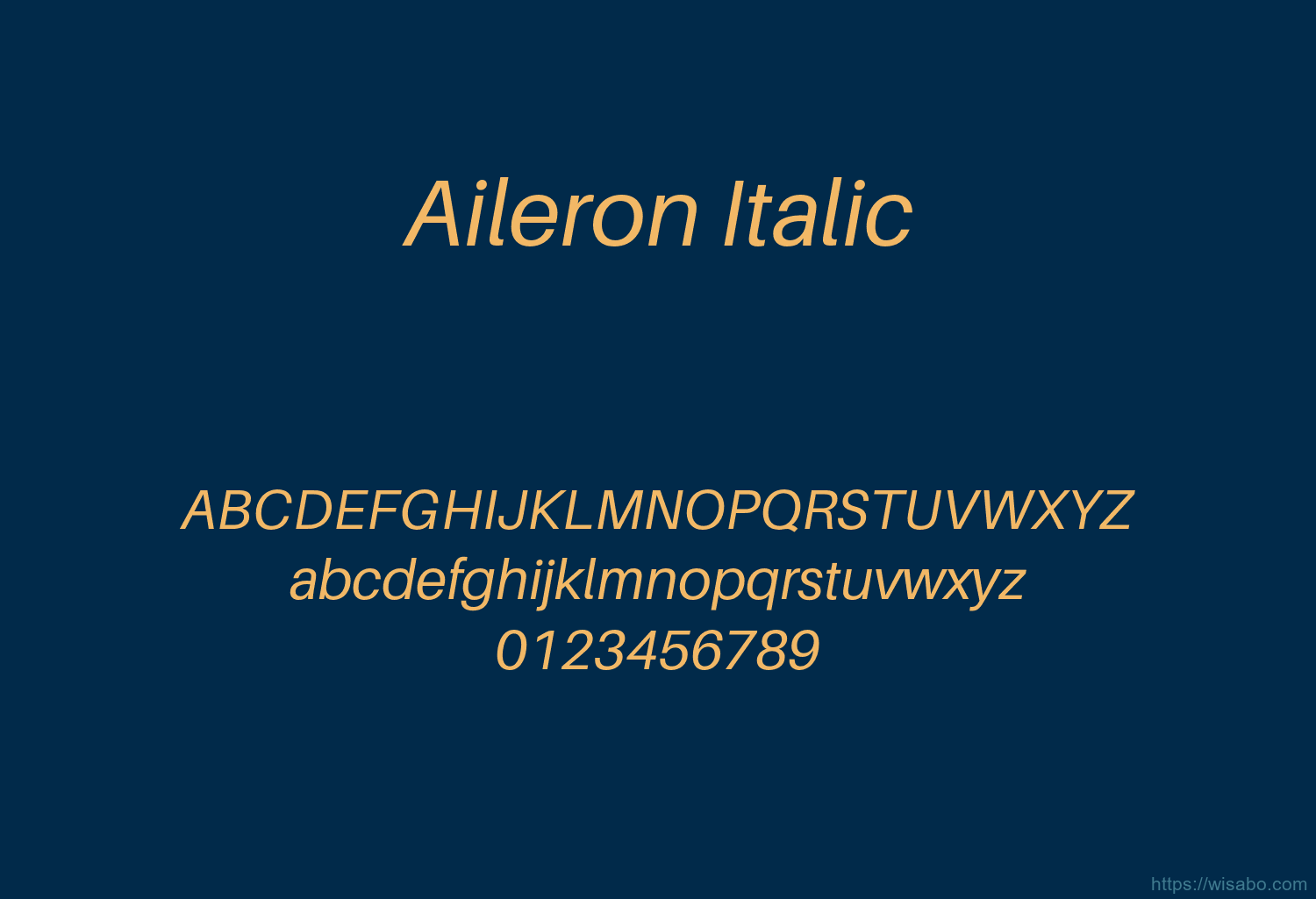 Aileron Italic