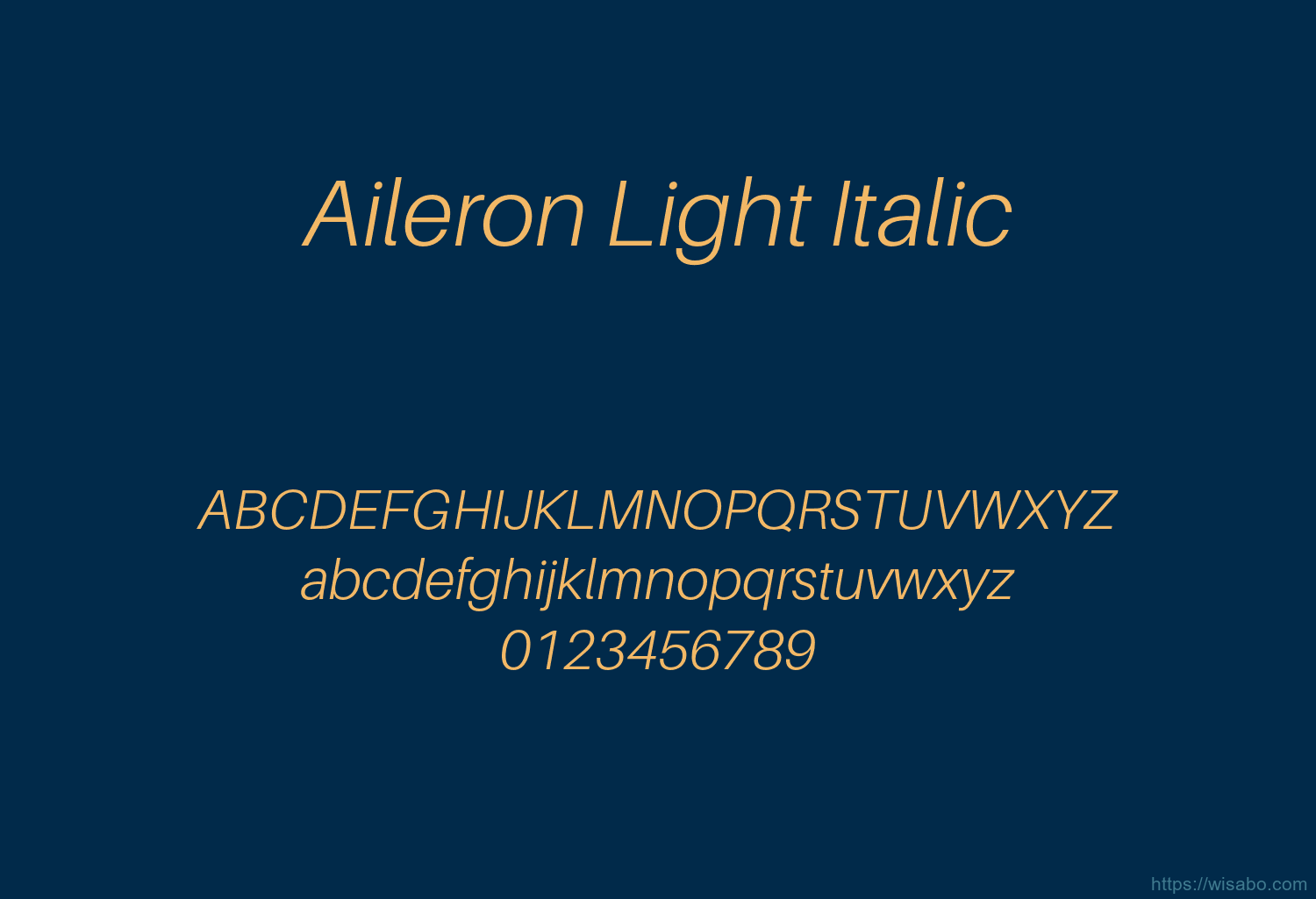 Aileron Light Italic