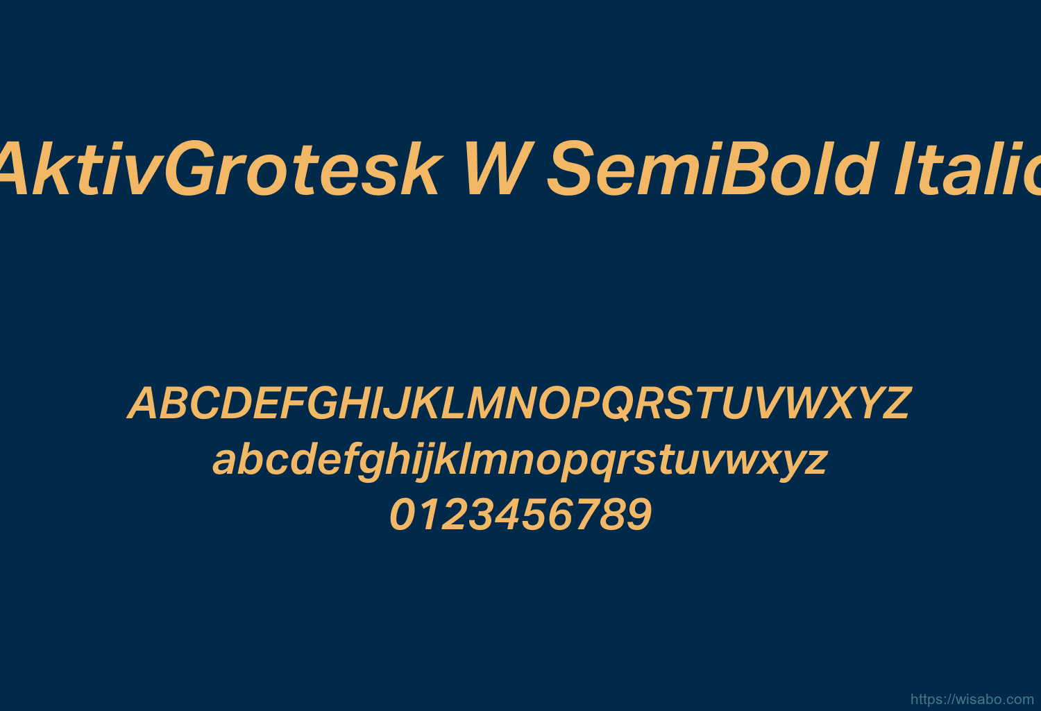 AktivGrotesk W SemiBold Italic