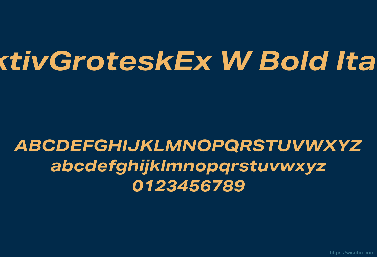 AktivGroteskEx W Bold Italic