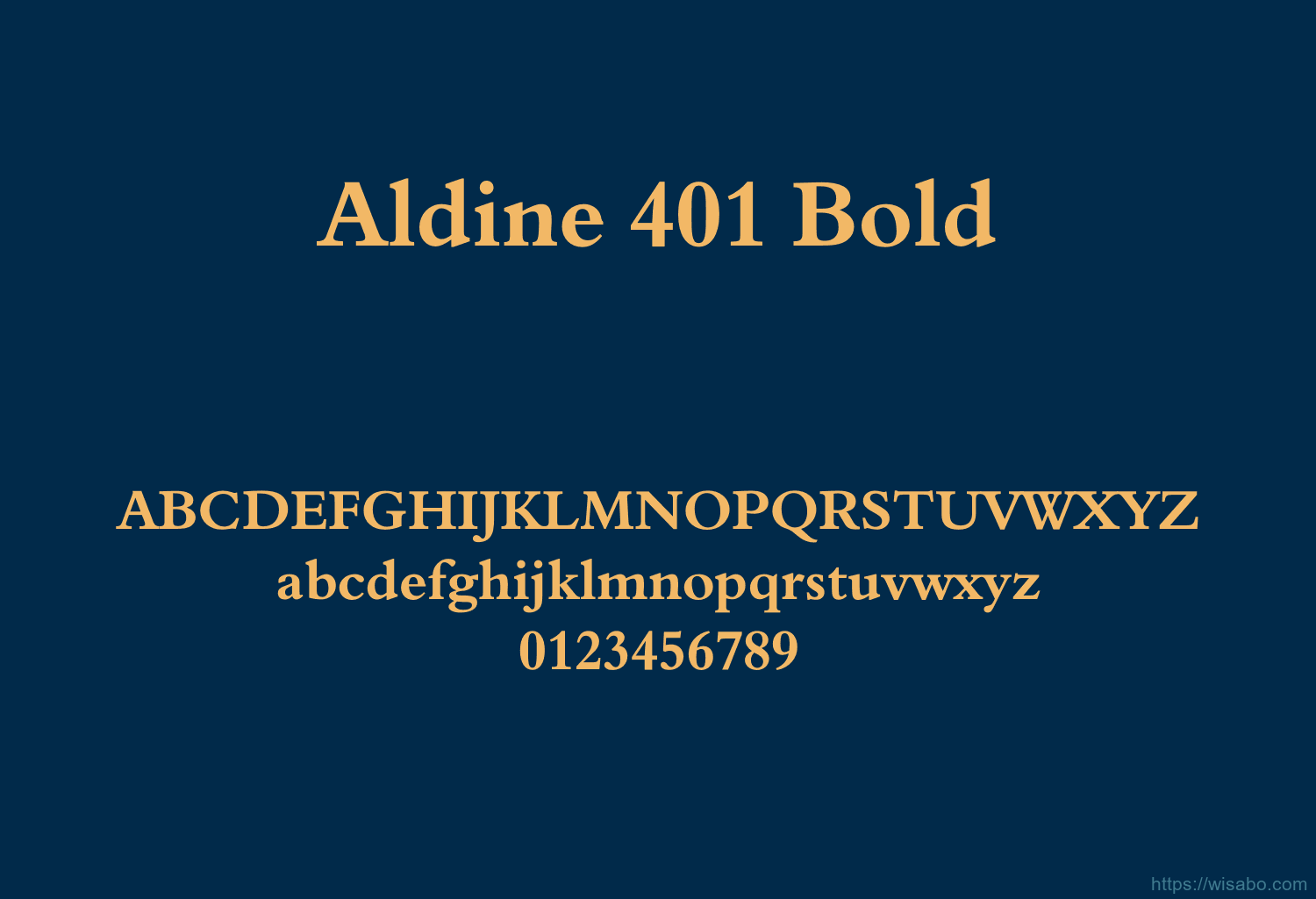Aldine 401 Bold
