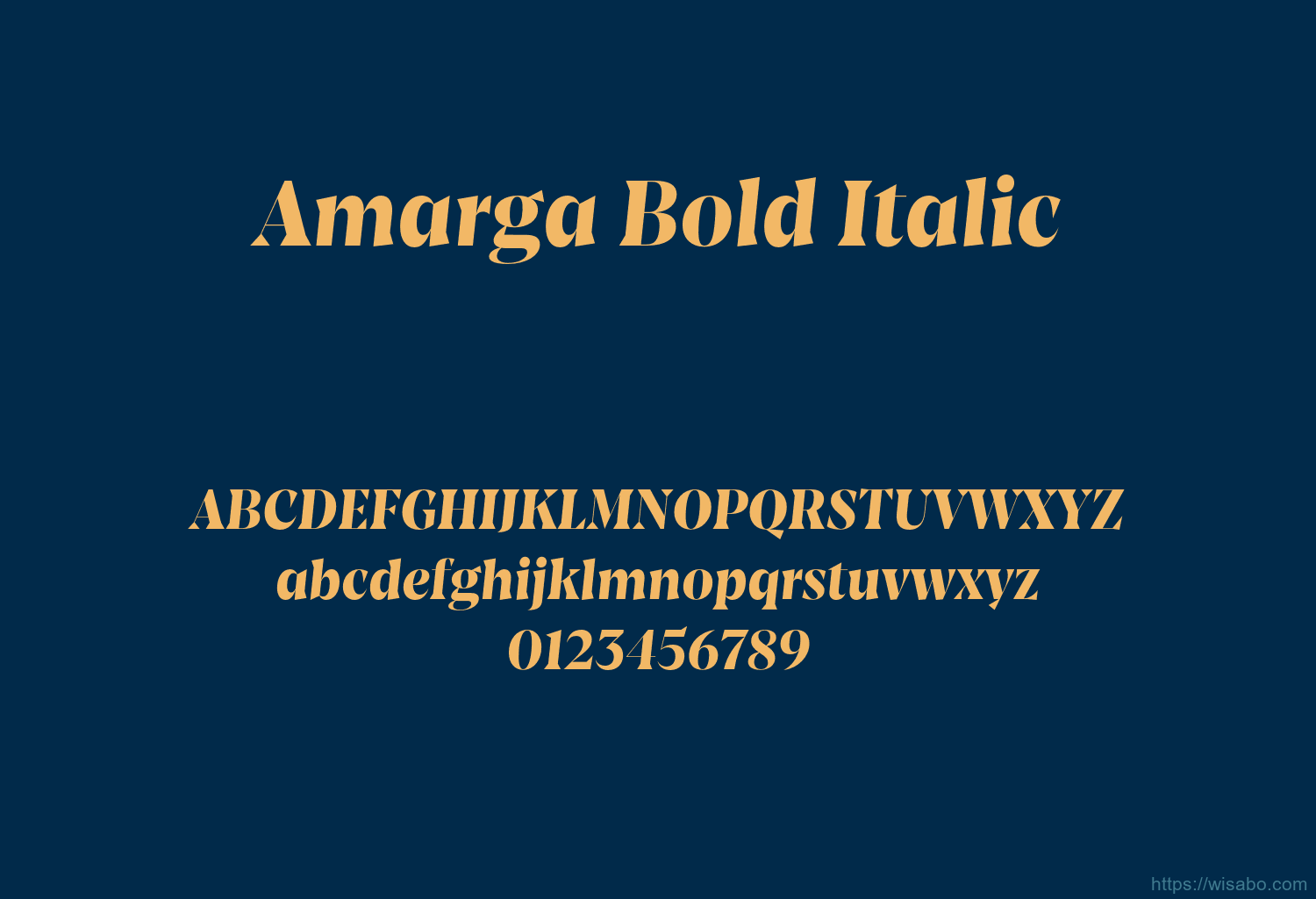 Amarga Bold Italic