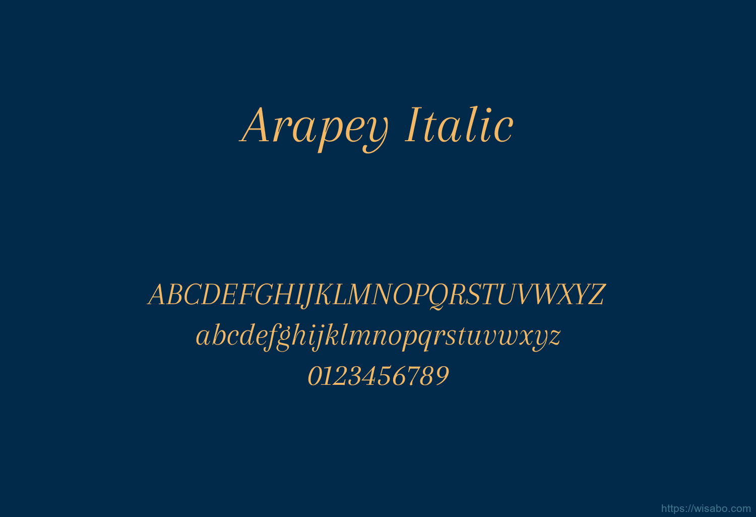 Arapey Italic