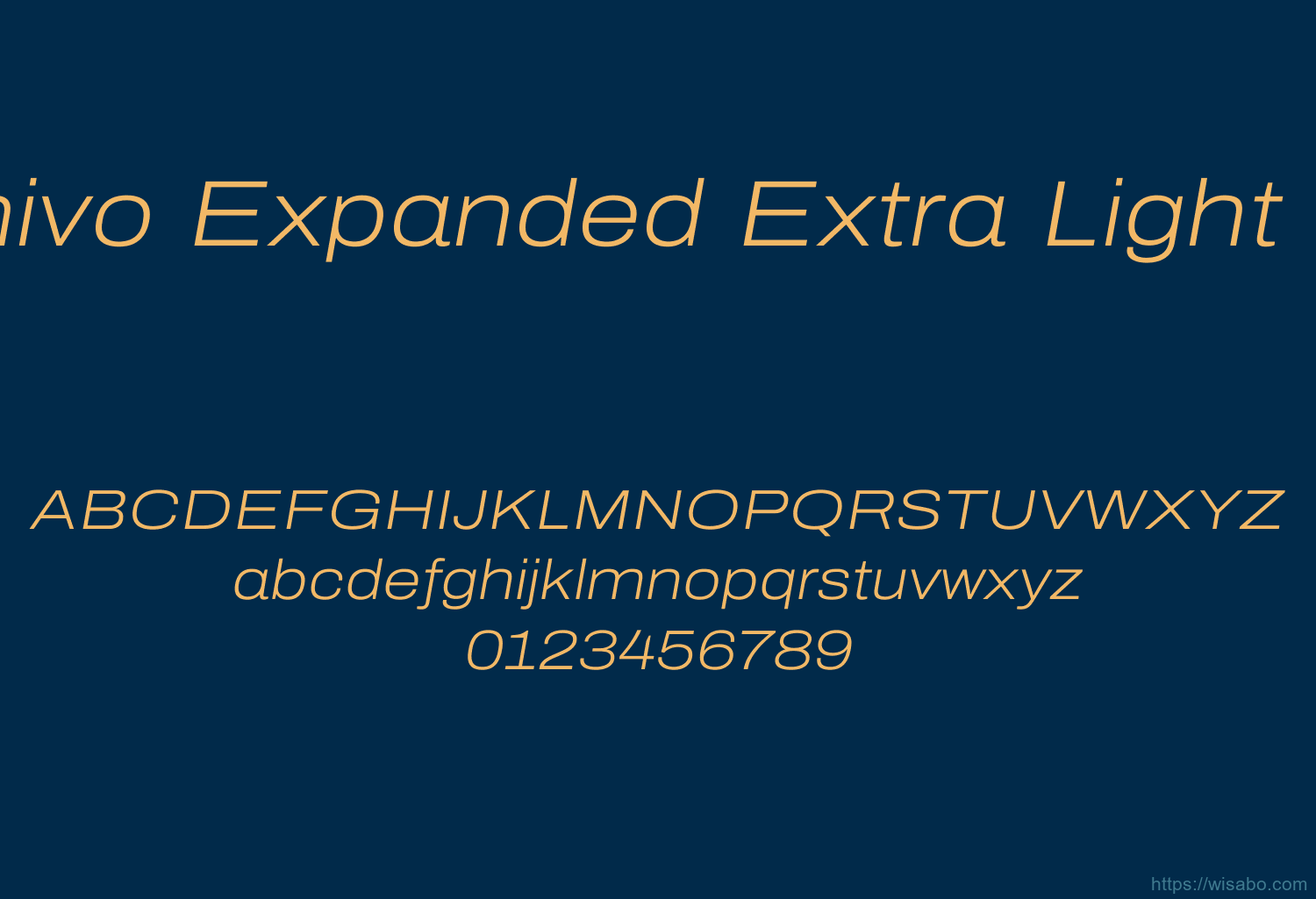 Archivo Expanded Extra Light Italic