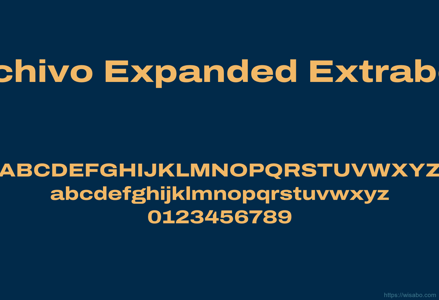 Archivo Expanded Extrabold Font Free Download [ttf - otf] | Wisabo Fonts