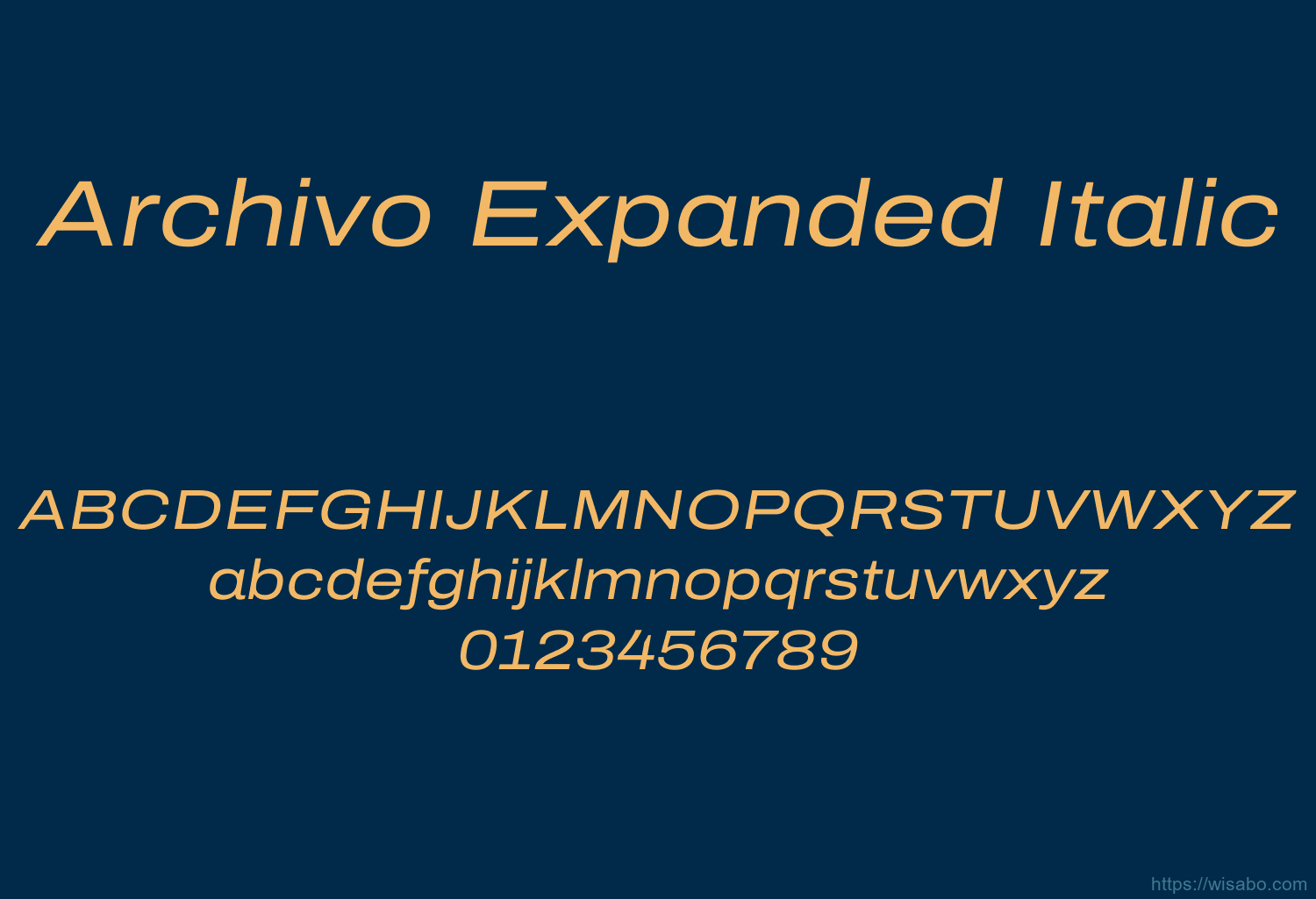Archivo Expanded Italic