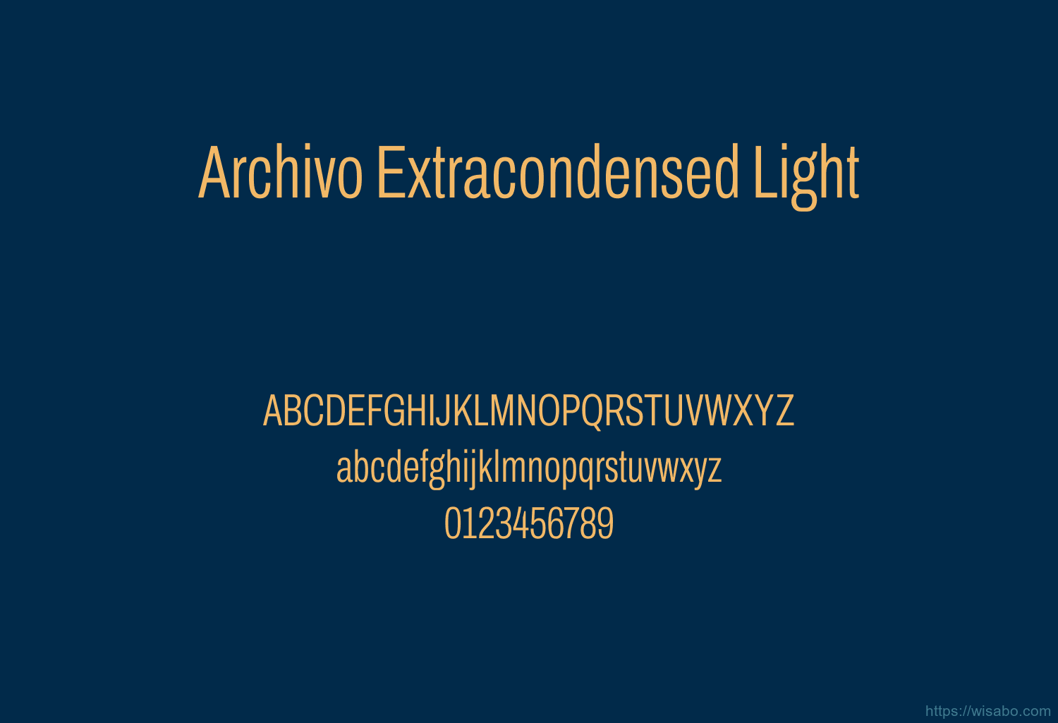 Archivo Extracondensed Light