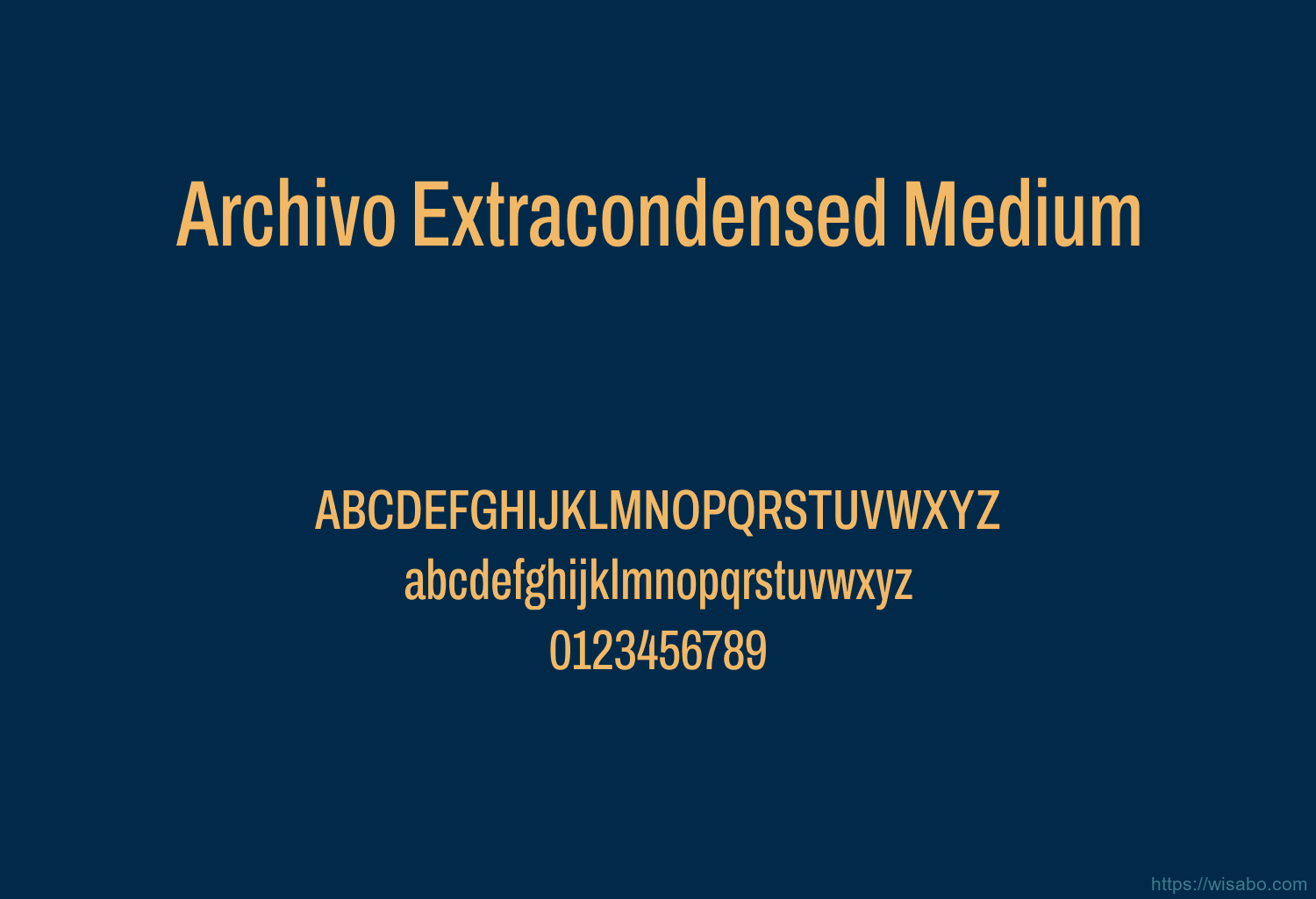 Archivo Extracondensed Medium