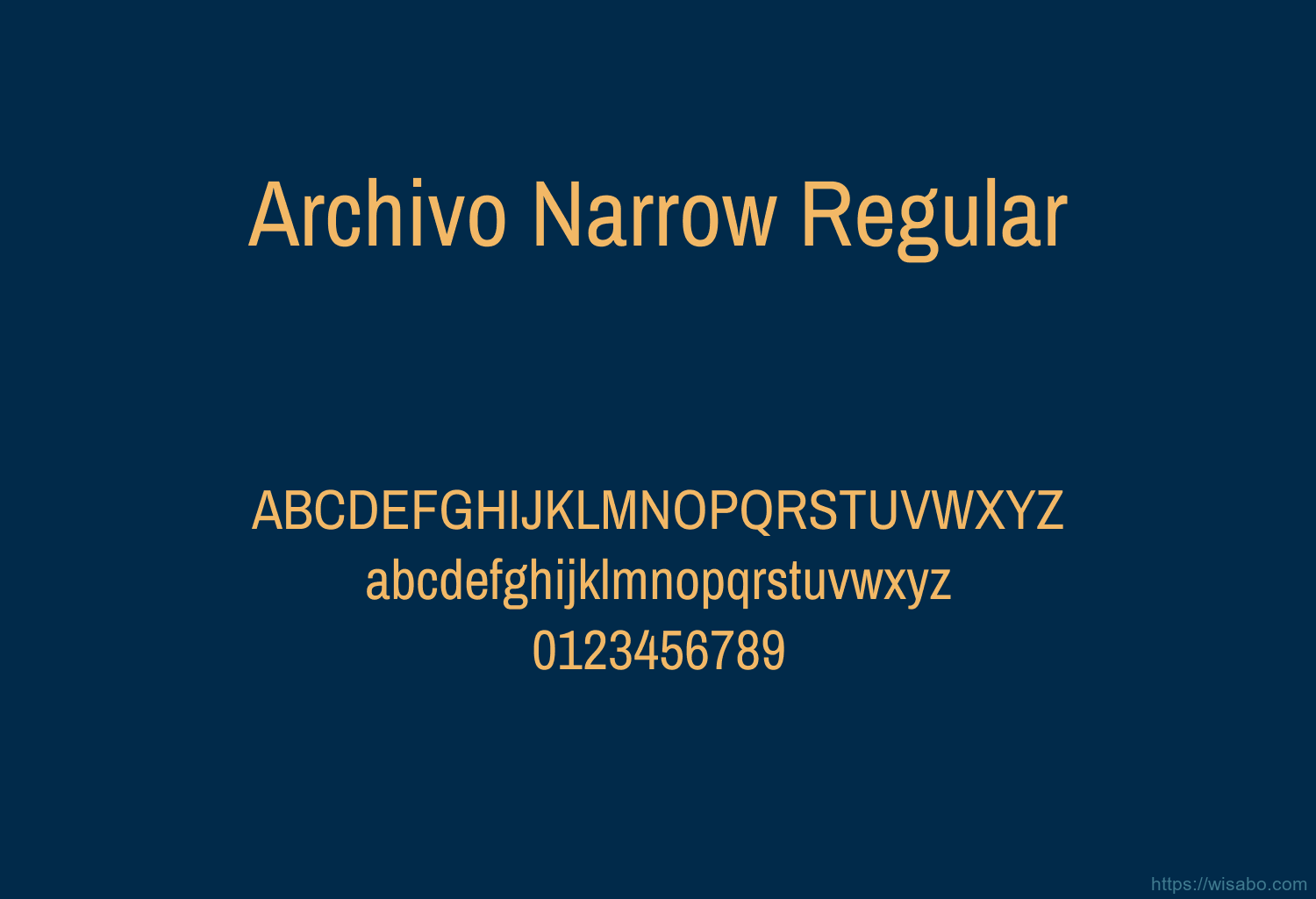 Archivo Narrow Regular