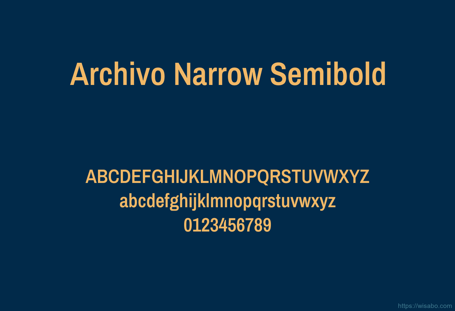Archivo Narrow Semibold
