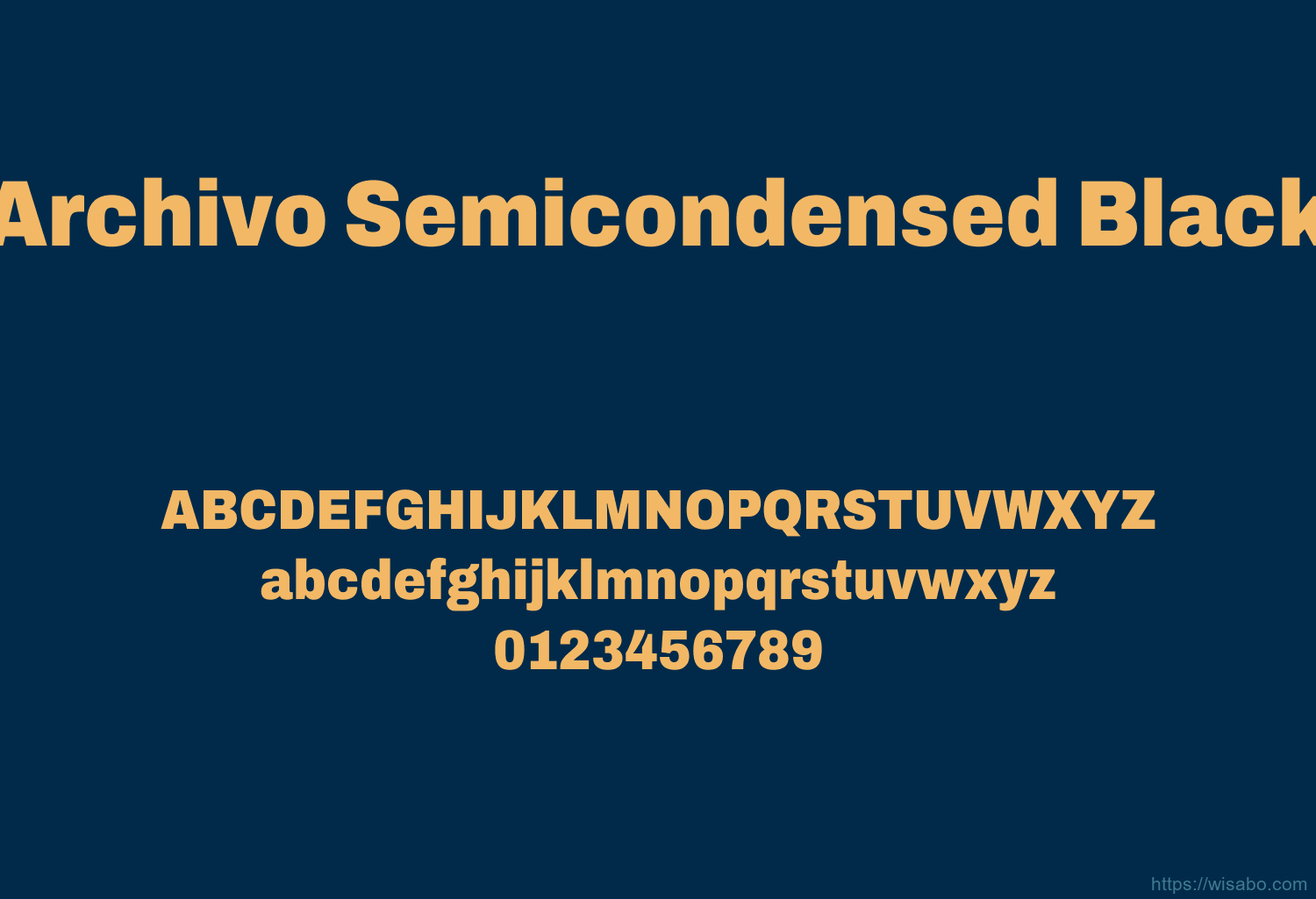 Archivo Semicondensed Black