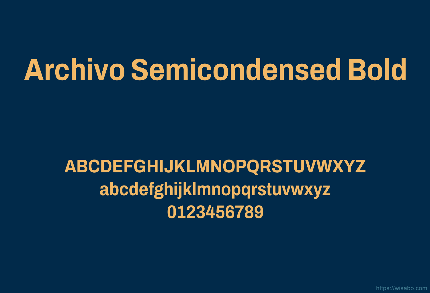 Archivo Semicondensed Bold
