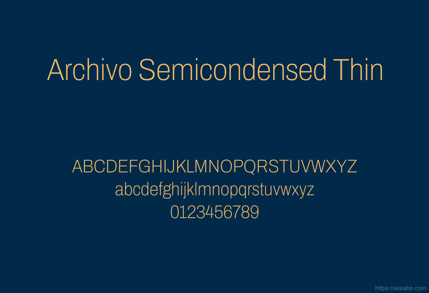 Archivo Semicondensed Thin