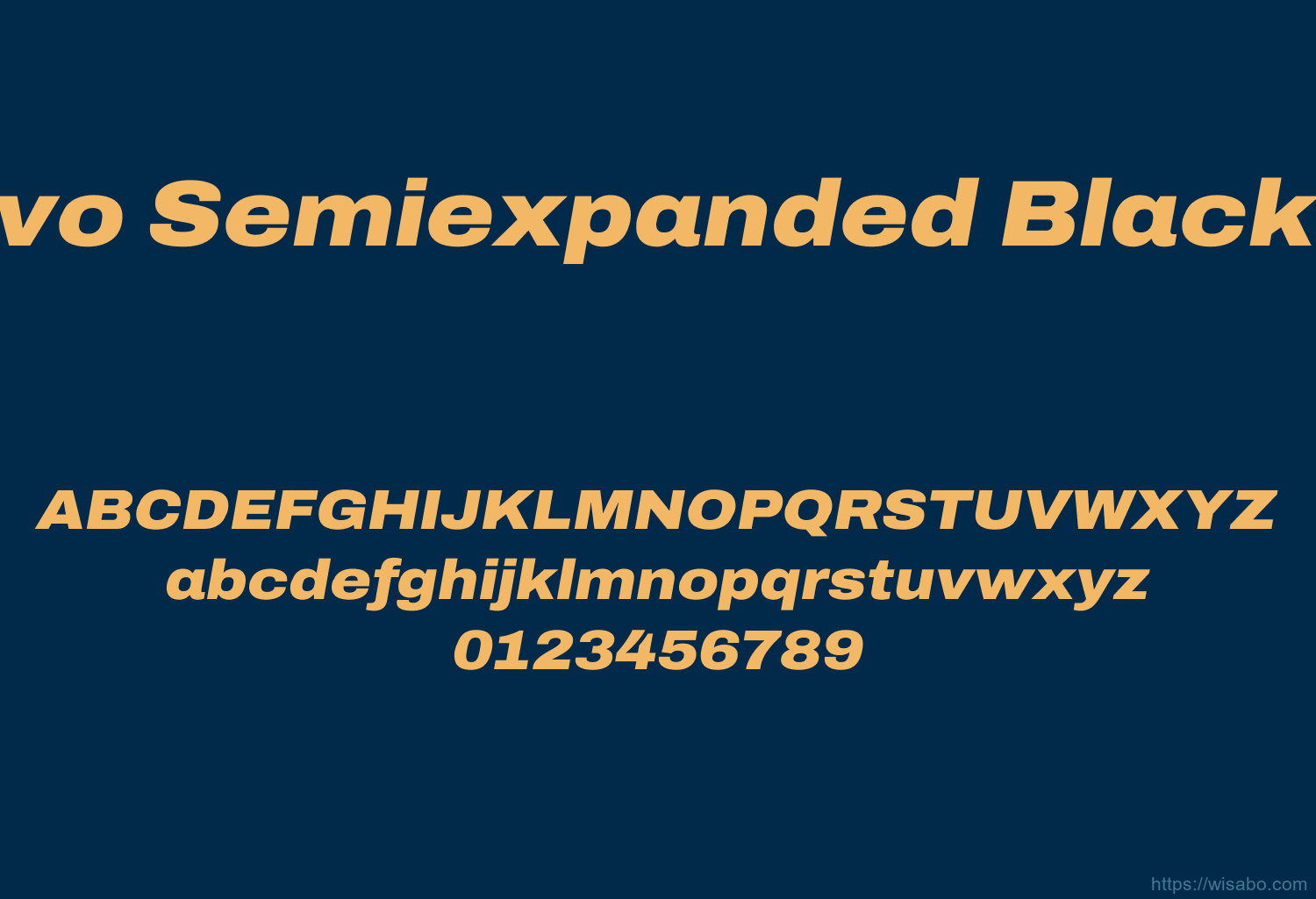 Archivo Semiexpanded Black Italic