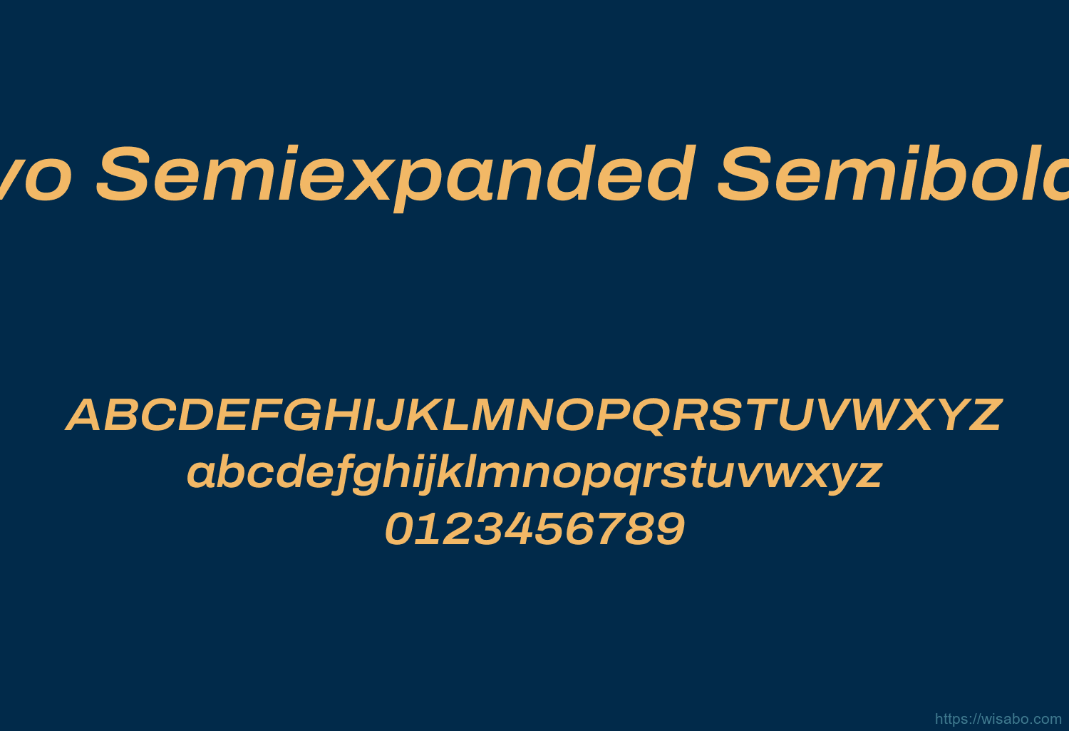 Archivo Semiexpanded Semibold Italic