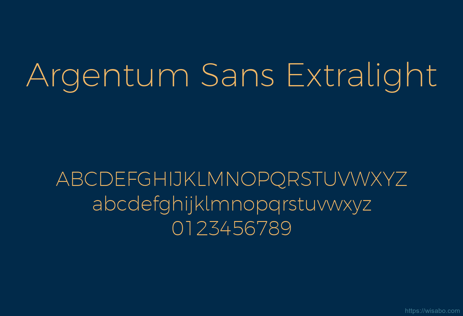 Argentum Sans Extralight