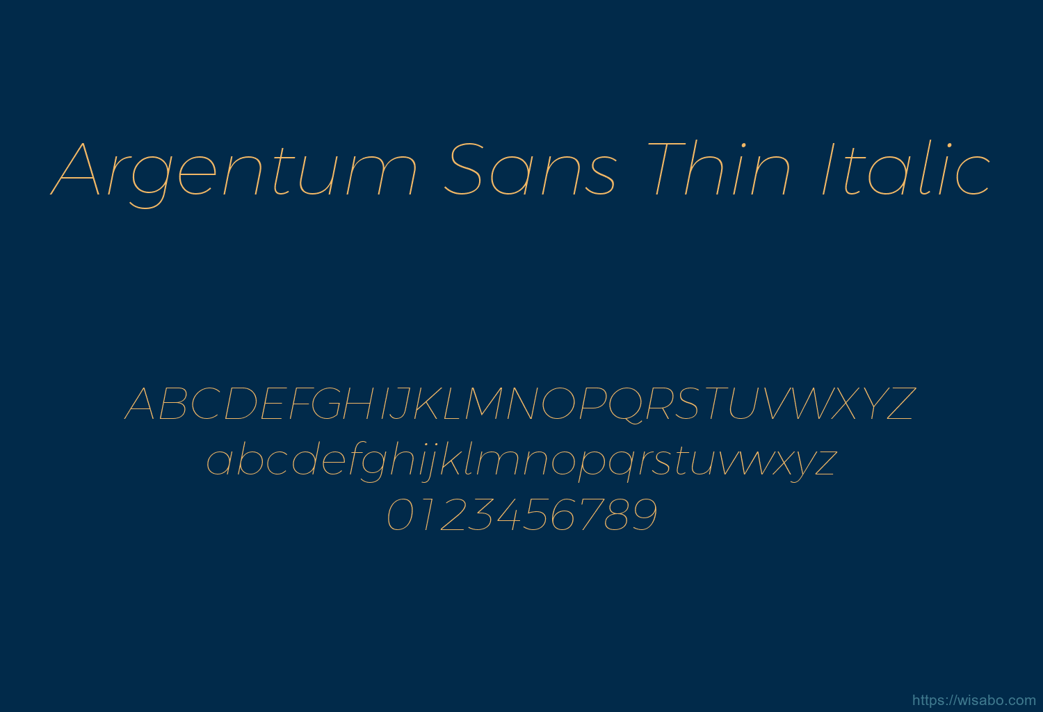 Argentum Sans Thin Italic