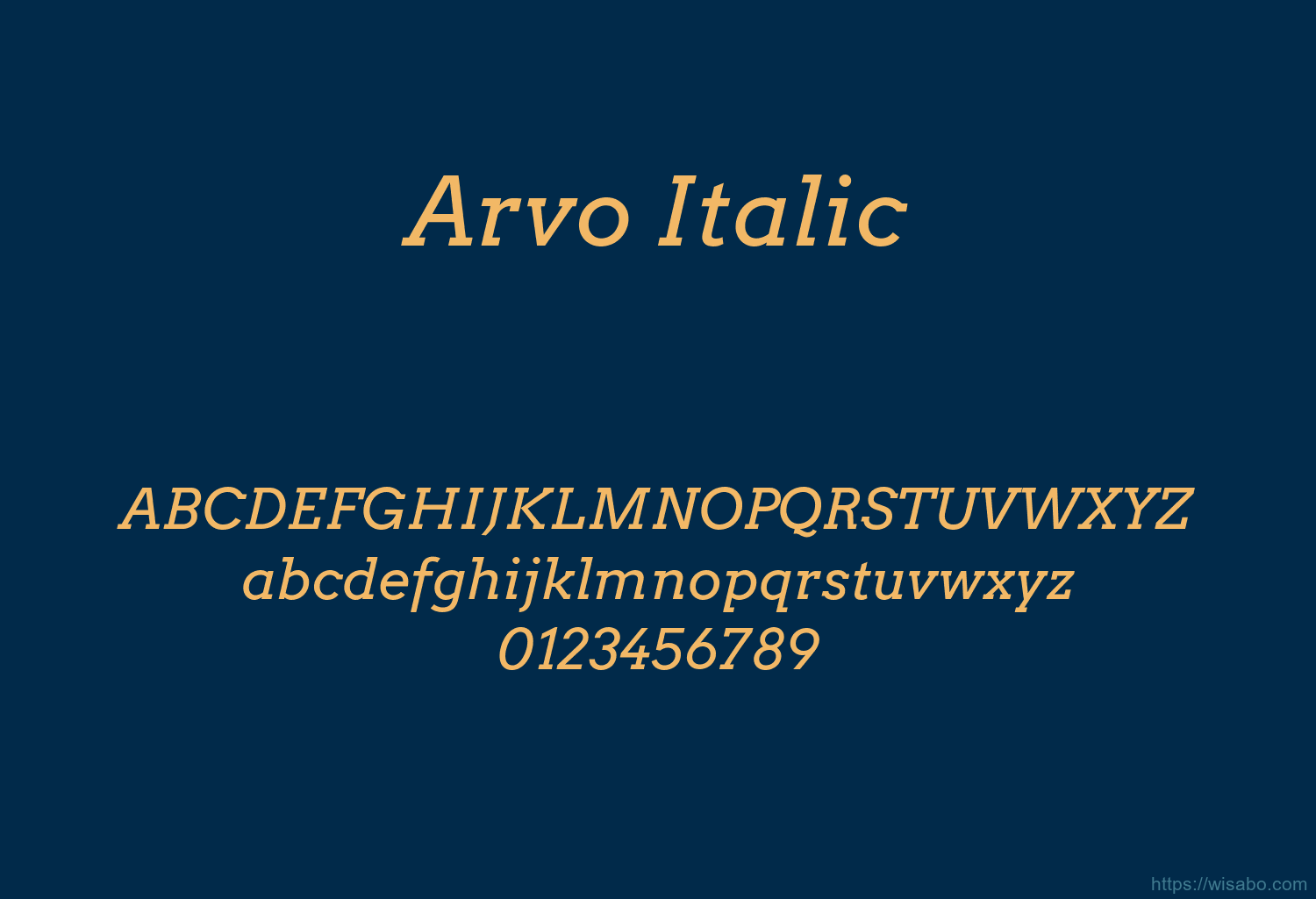 Arvo Italic