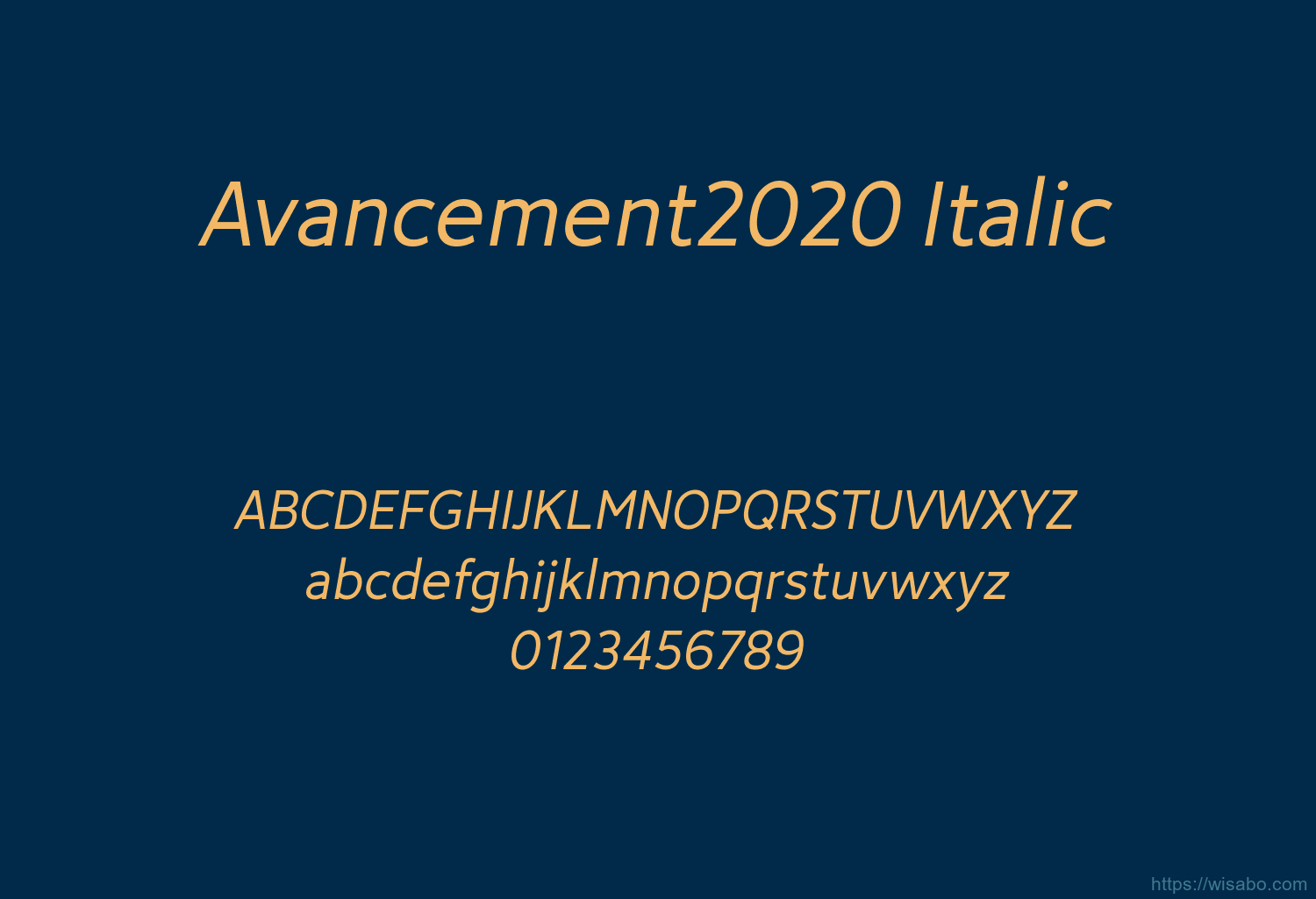 Avancement2020 Italic