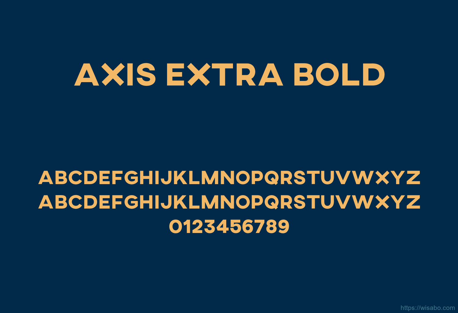 Axis Extra Bold Axis Extra Bold