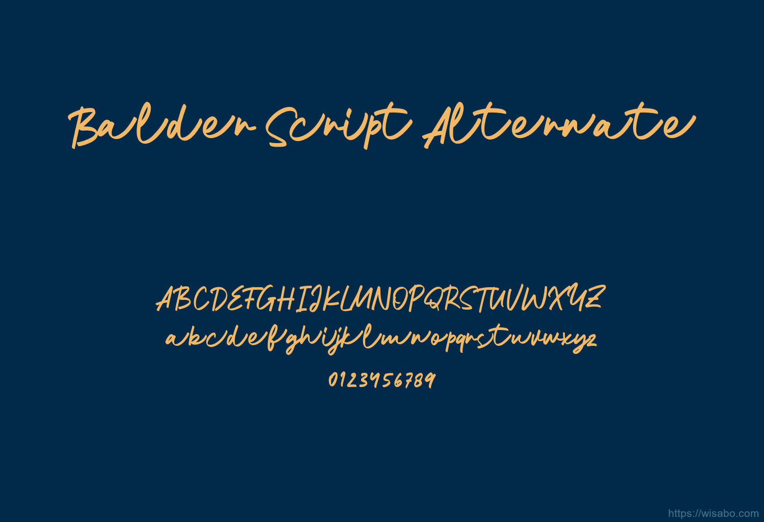 Balder Script Alternate