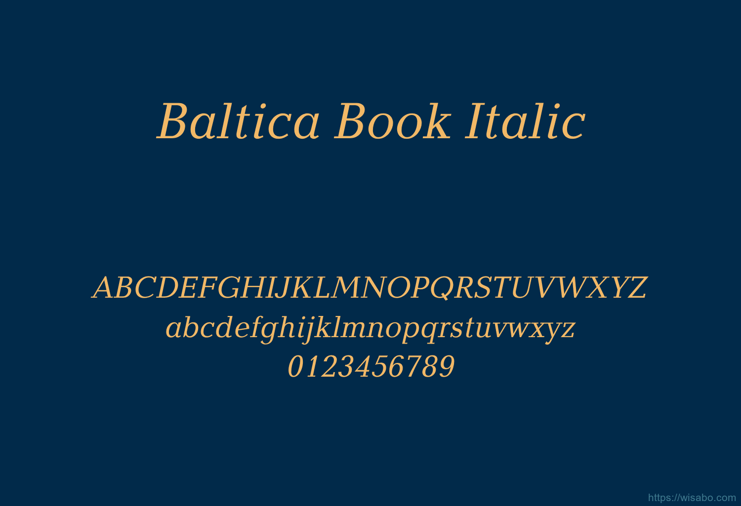 Baltica Book Italic