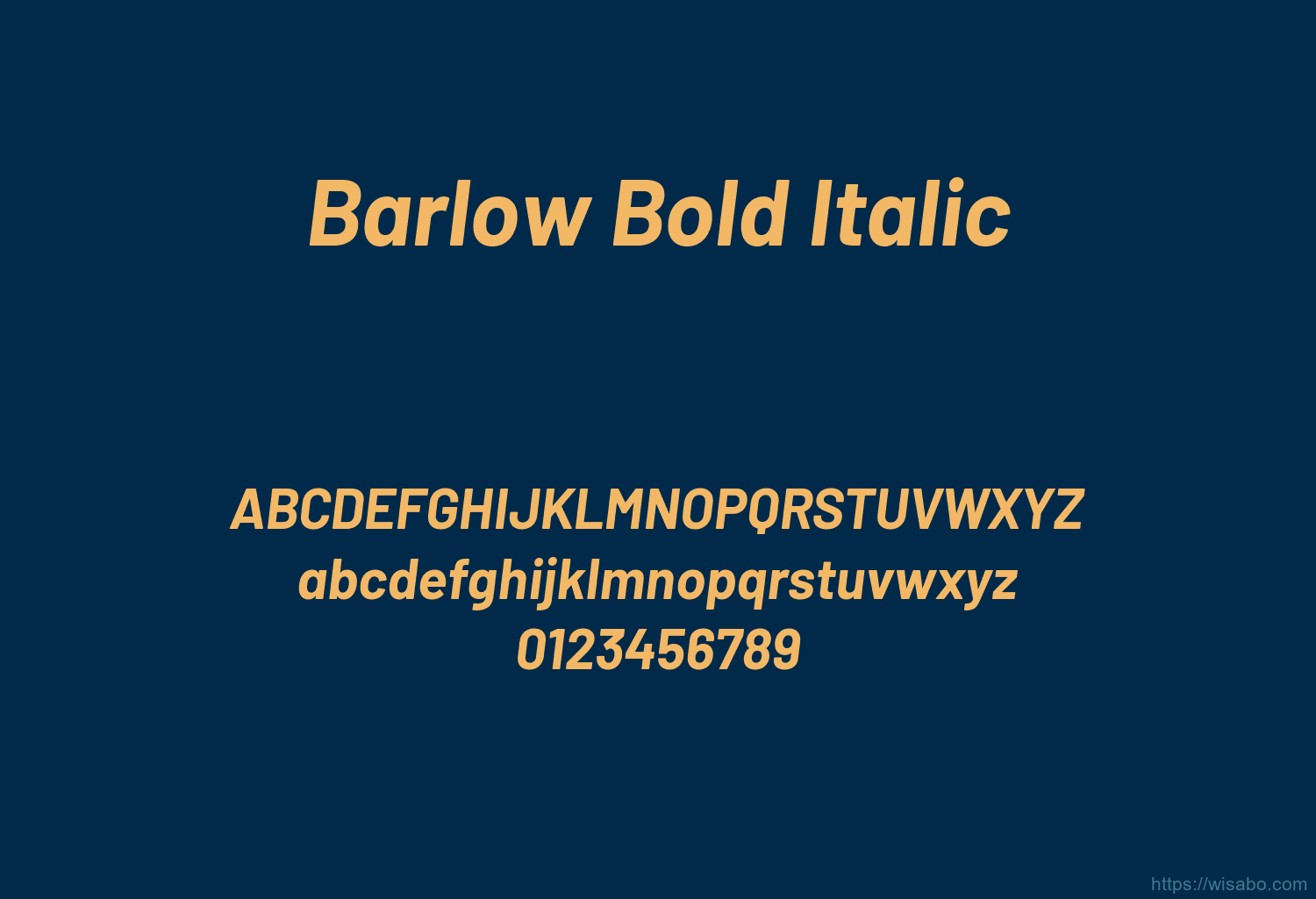 Barlow Bold Italic Barlow Bold Italic