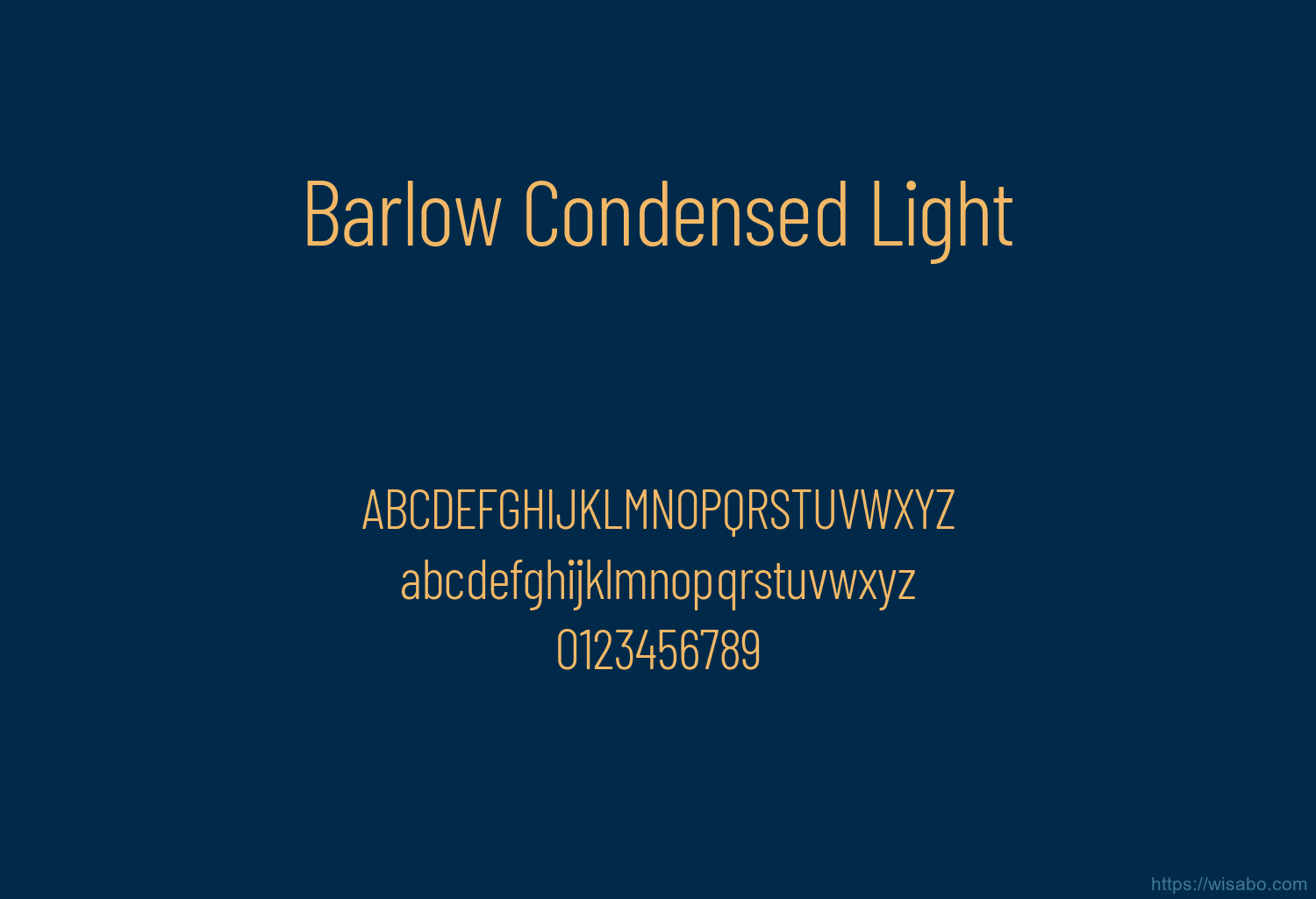 Barlow Condensed Light