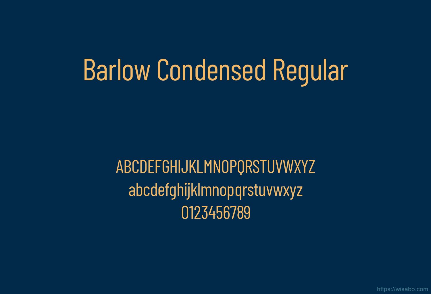 Barlow Condensed Regular