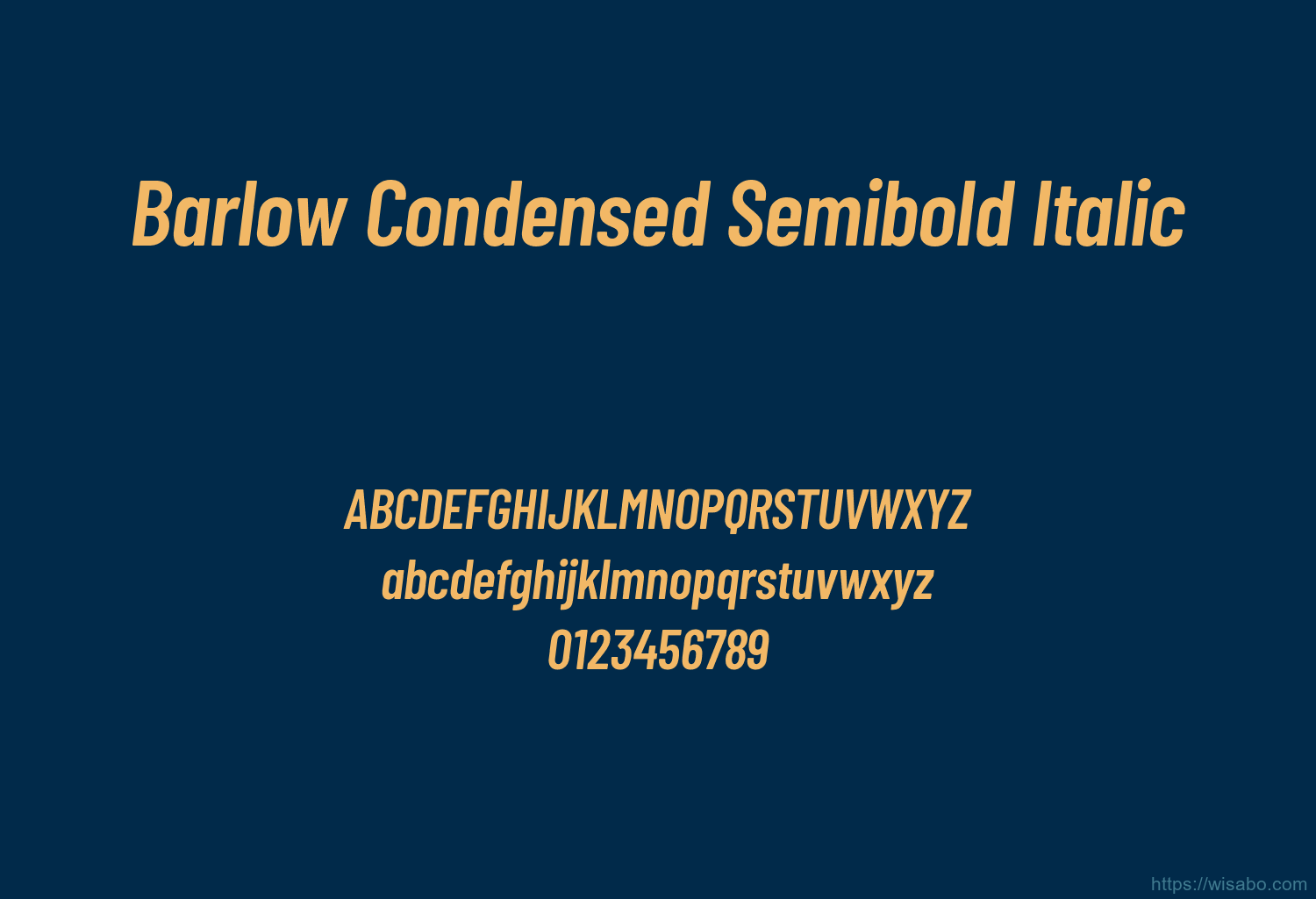 Barlow Condensed Semibold Italic