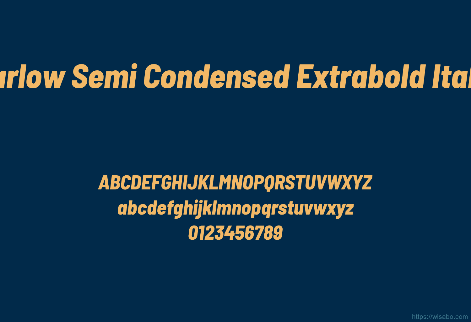 Barlow Semi Condensed Extrabold Italic