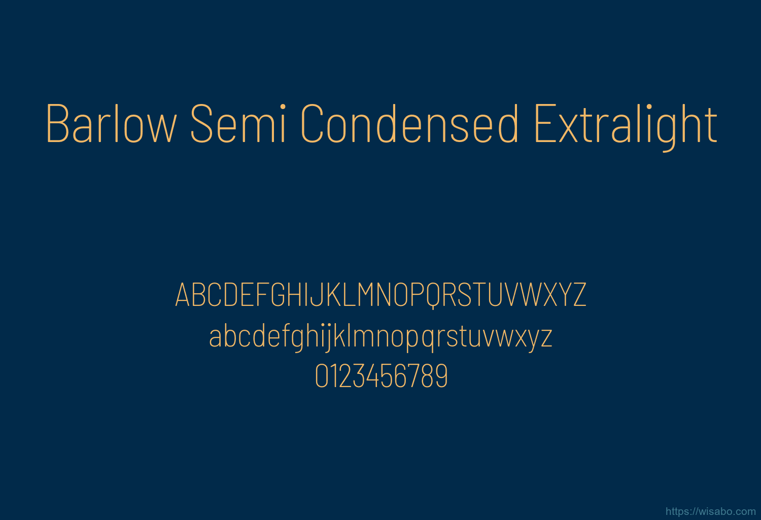 Barlow Semi Condensed Extralight