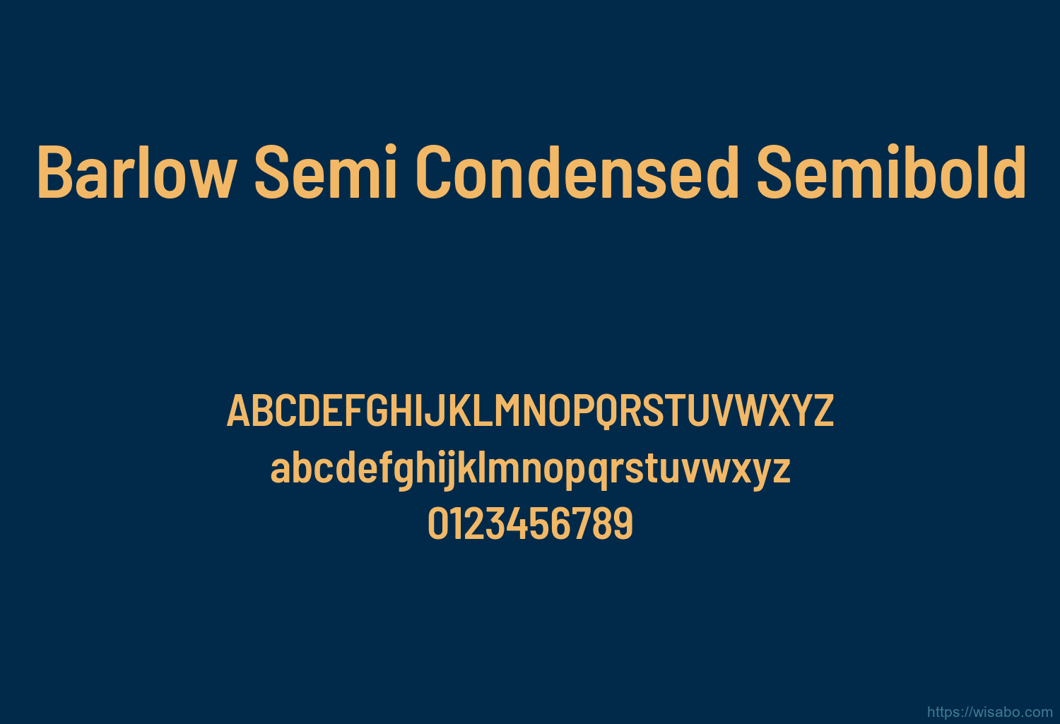 Barlow Semi Condensed Semibold