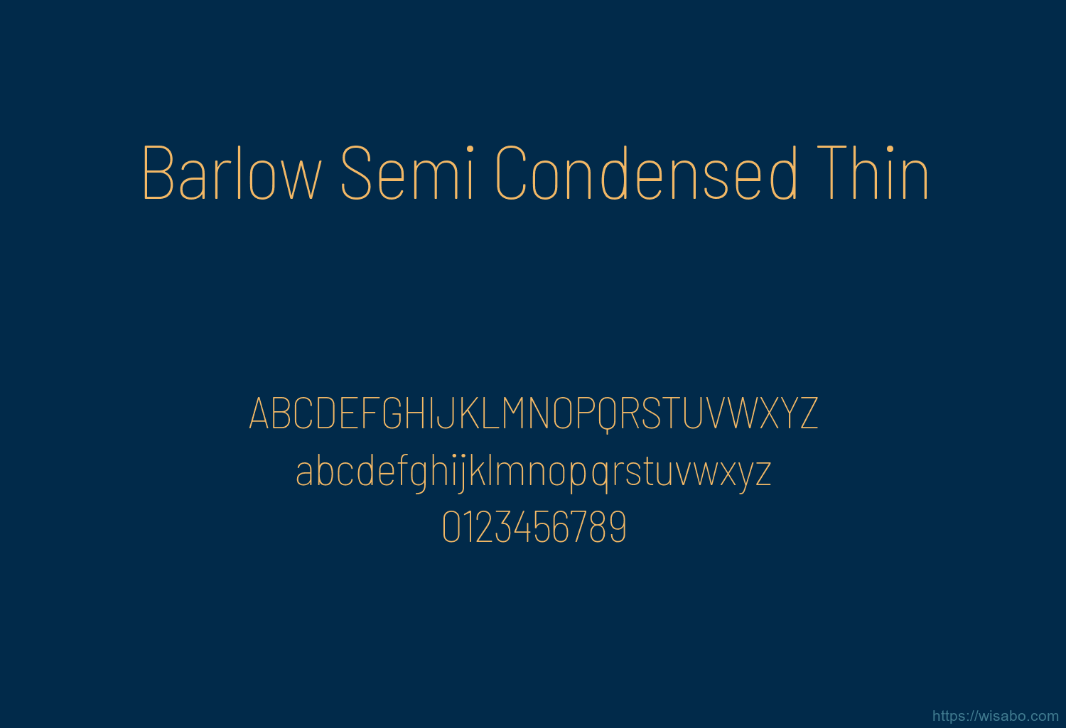 Barlow Semi Condensed Thin