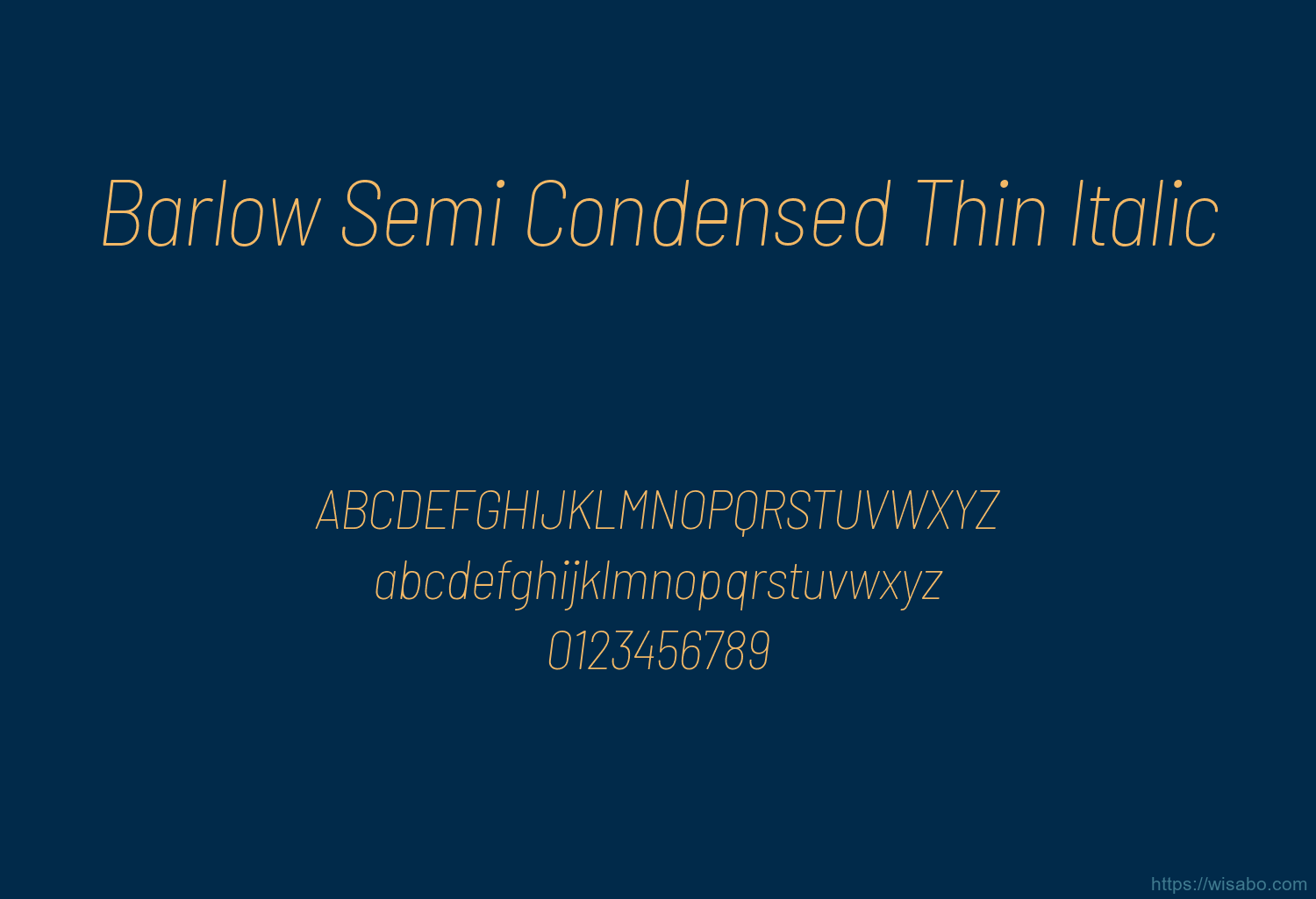 Barlow Semi Condensed Thin Italic